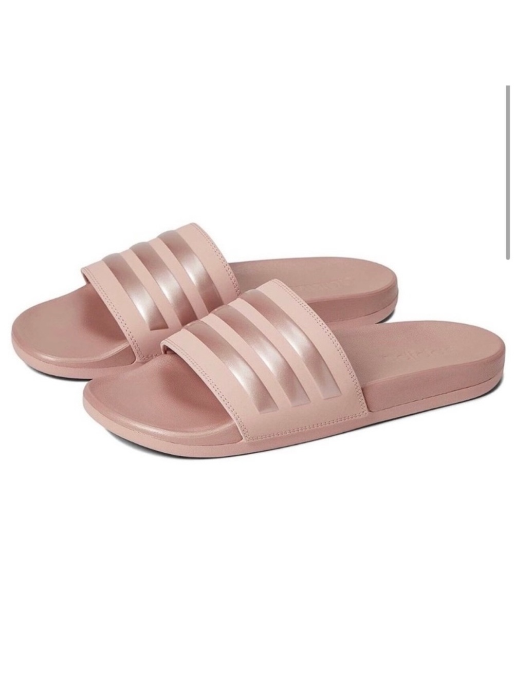adidas Women’s Pink Slide Sandals - Picture 2 of 5